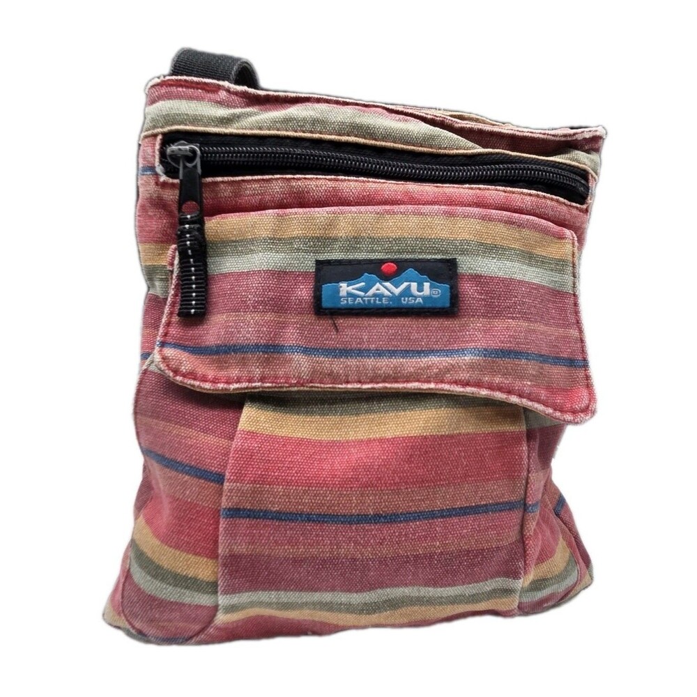 Kavu For Keeps Seattle Colorful Cross Body Bag Purse Adjustable Strap 10 X 9 X 3
